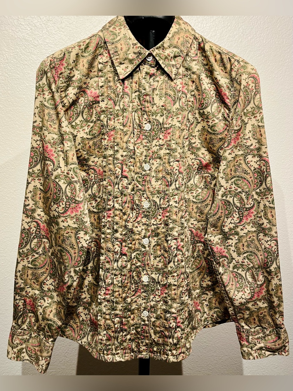 Vintage Charter Club Multicolor Paisley Button-Down Shirt - Size 6 (Women’s)
